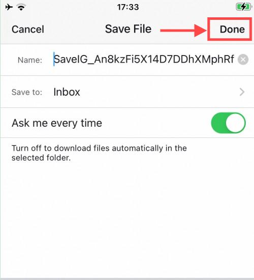 SaveClipでダウンロードした動画を保存: 「Documents by Readdle」アプリを使用して、SaveClipからダウンロードした動画を「My Files/Downloads」に保存します。